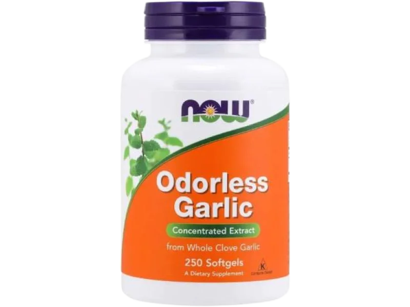 NOW Garlic Odorless Czosnek Bezzapachowy, kapsułki