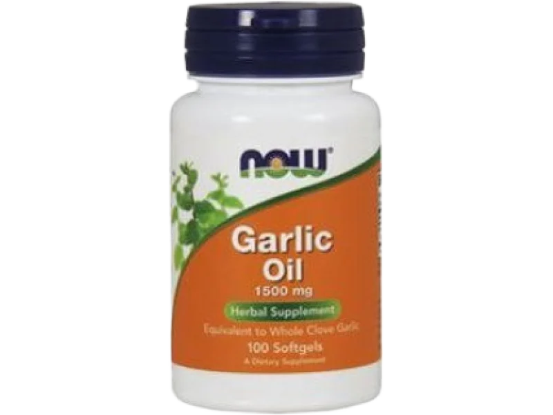 Now Garlic Oil 1500mg, kapsułki miękkie