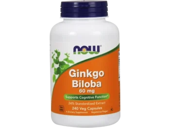 NOW Ginkgo Biloba 60mg, kapsułki, 60 mg