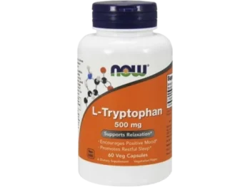 NOW L-Tryptophan, kapsułki, 500 mg