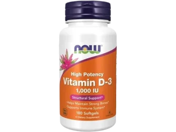 Zdjęcie produktu NOW Vitamin D-3 1000, kapsułki, 25 µg