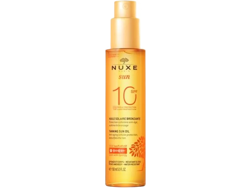 NUXE Sun olejek do opalania do twarzy i ciała, SPF 10