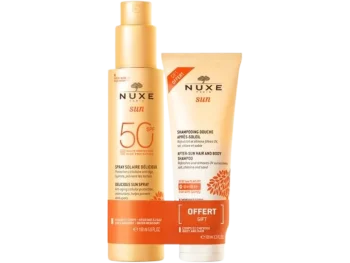 Zdjęcie produktu NUXE Sun Zestaw Mleczko do opalania twarzy SPF50 + Żel pod prysznic do ciała i włosów