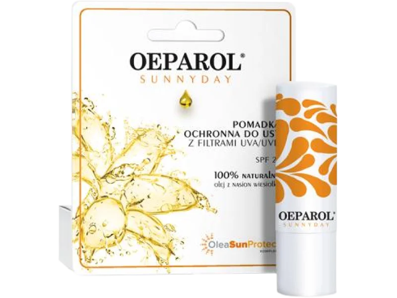 OEPAROL SUNNYDAY Pomadka ochronna do ust z filtrami UVA/UVB SPF 25