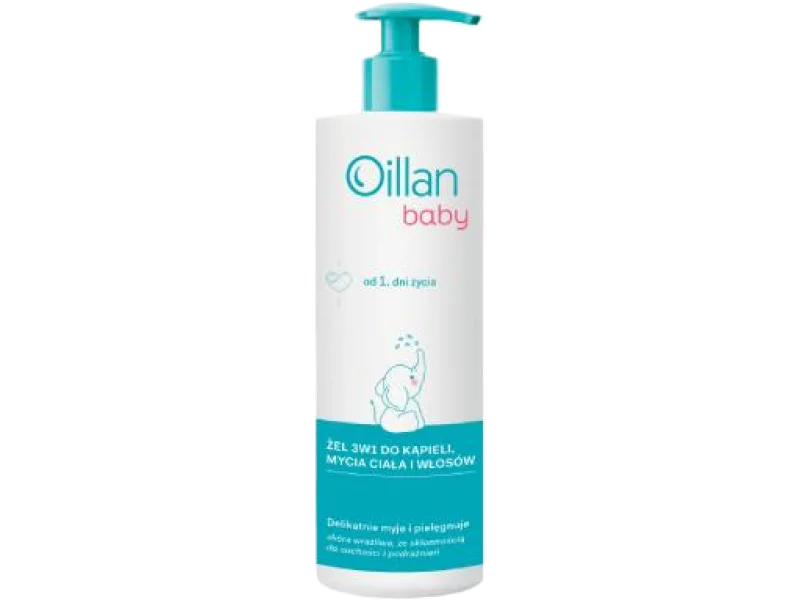 OILLAN BABY – żel do mycia ciała i włosów 3w1 od 1. dnia życia
