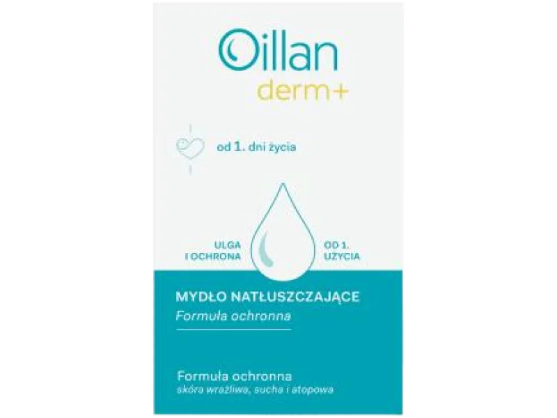 OILLAN Derm+ Mydło natłuszczające, kostki