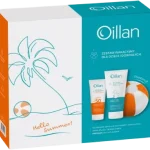 OILLAN Sun Zestaw Ochronna emulsja do twarzy i ciała z filtrem SPF50 + Dermo-krem + piłka plażowa, zestaw terapeutyczny
