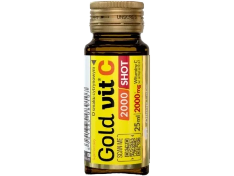 OLIMP Gold Vit C 2000 Shot cytrynowy, płyn, 2000 mg
