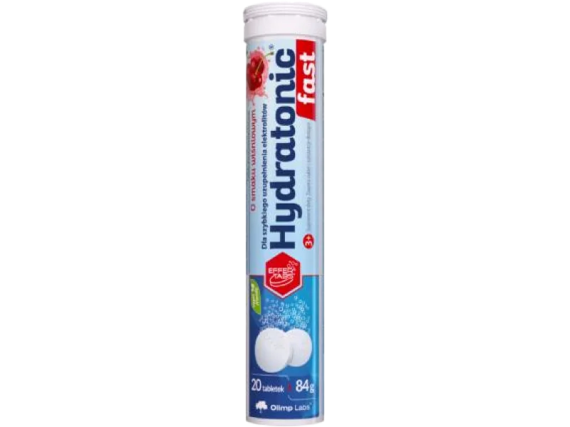 OLIMP Hydratonic Fast smak wiśniowy, tabletki musujące