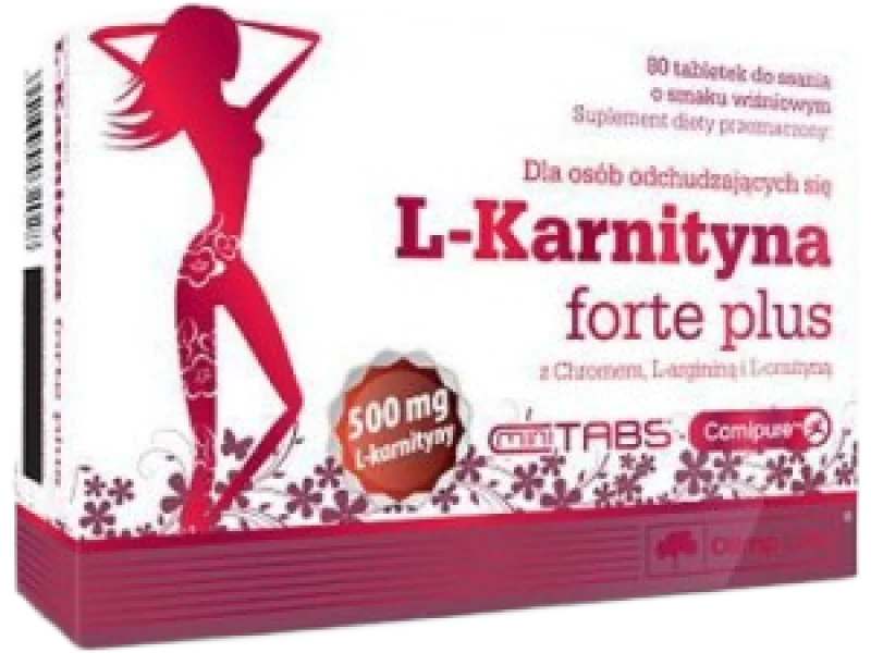 OLIMP L-KARNITYNA FORTE PLUS Smak wiśniowy, tabletki do ssania