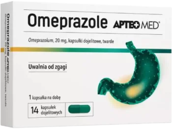 Zdjęcie produktu Omeprazole Apteo Med, kapsułki dojelitowe, 20 mg