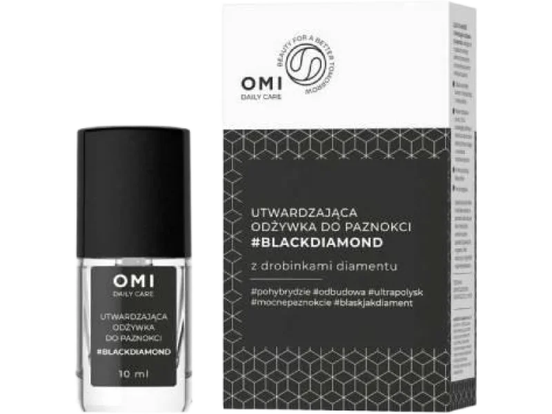 OMI Daily Care Utwardzająca odżywka do paznokci z drobinkami diamentu BLACKDIAMOND, lakier do paznokci