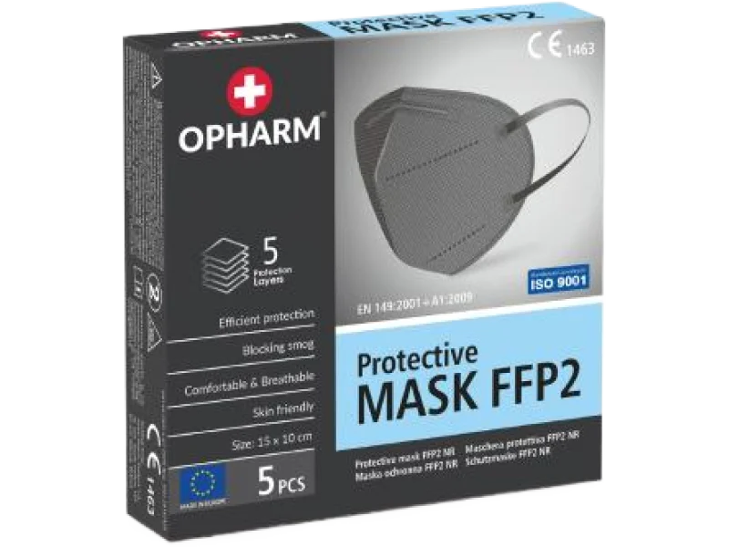 OPHARM Maska Ochronna FFP2 szara