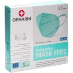 OPHARM Maska Ochronna FFP2 turkusowa, sprzęt medyczny