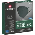 OPHARM Maska Ochronna FFP2, zielona