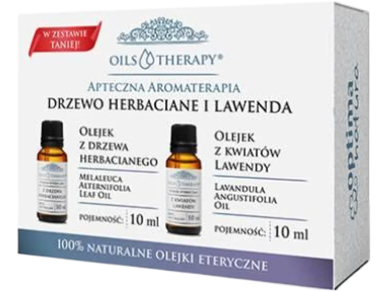 Optima Natura Zestaw oils&therapy Olejek z drzewa herbacianego + Olejek z kwiatów lawendy
