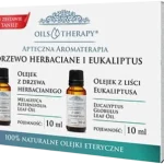 Optima Natura Zestaw oils&therapy Olejek z drzewa herbacianego + Olejek z liści eukaliptusa