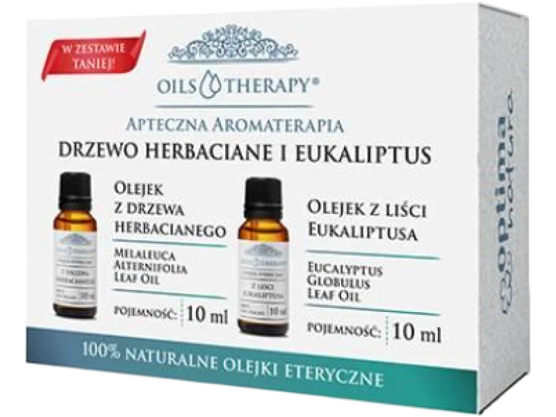 Optima Natura Zestaw oils&therapy Olejek z drzewa herbacianego + Olejek z liści eukaliptusa