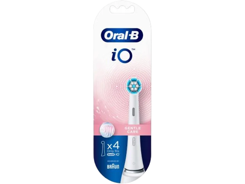 Oral-B iO Gentle Care Końcówki wymienne do szczoteczek elektrycznych białe, sprzęt medyczny