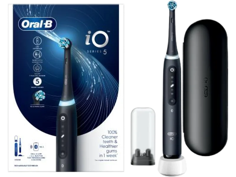 Oral-B iO Series 5 Black Szczoteczka elektryczna do zębów, sprzęt medyczny