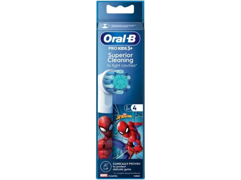 Oral-B Pro Kids 3+ Superior Cleaning Końcówki wymienne do szczoteczek elektrycznych Spider-Man, sprzęt medyczny