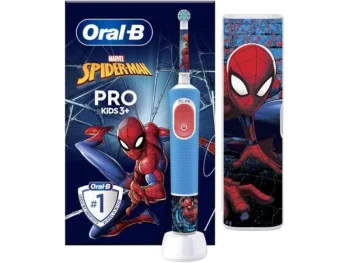 Zdjęcie produktu ORAL-B Szczoteczka elektryczna Pro Kids 3+ Spiderman + Etui, sprzęt medyczny