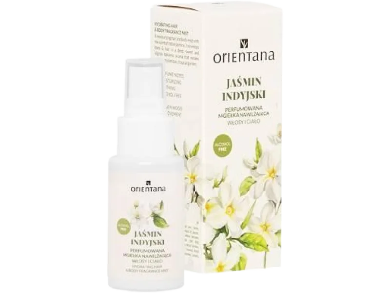 Orientana Jaśmin Indyjski Perfumowana mgiełka nawilżająca do ciała i włosów