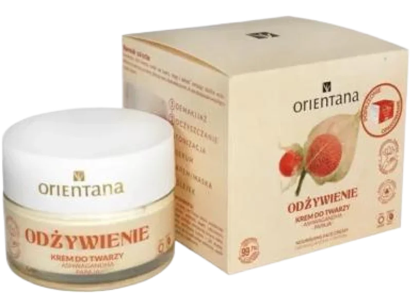 Orientana Naturalny odżywczy krem do twarzy Ashwagandha Papaja