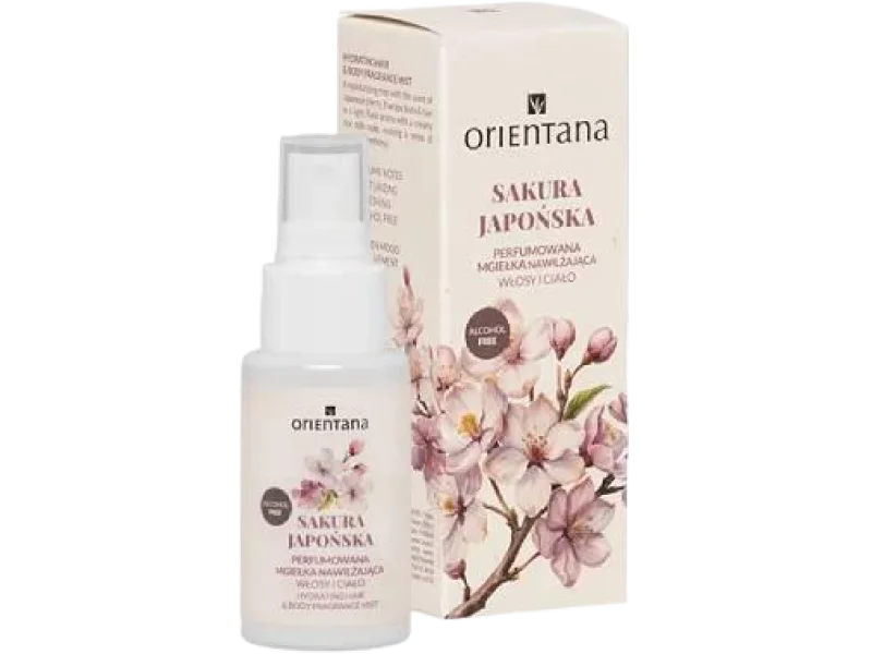 Orientana Sakura Japońska Perfumowana mgiełka nawilżająca do ciała i włosów