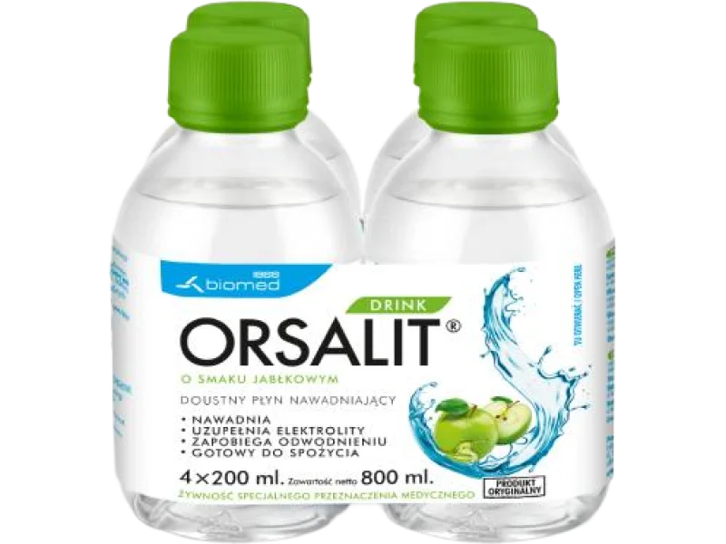 ORSALIT DRINK jabłkowy, płyn doustny