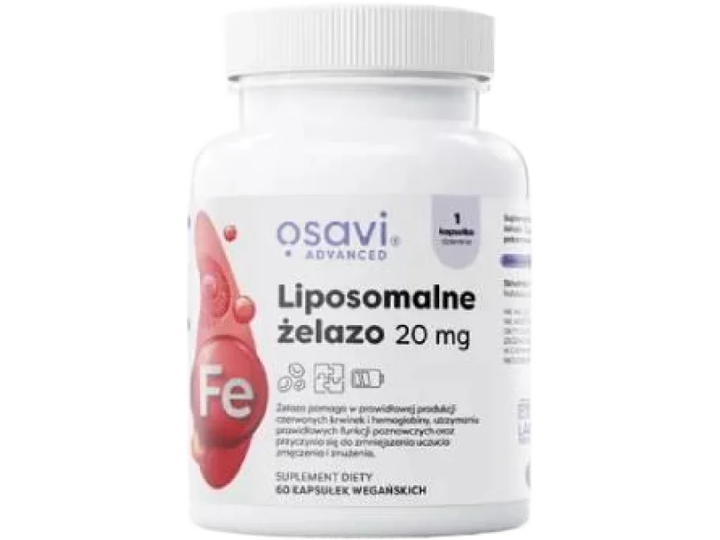 OSAVI Liposomalne Żelazo, kapsułki, 20 mg