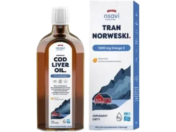 Zdjęcie produktu Osavi Tran Norweski 1000 mg Omega 3 aromat pomarańczowy, płyn, 1000 mg
