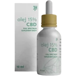 3H Olej CBD 15% BROAD SPECTRUM, olejek, 15%