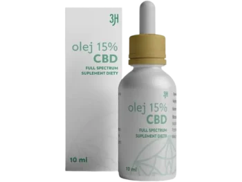 Zdjęcie produktu 3H Olej CBD 15% BROAD SPECTRUM, olejek, 15%