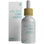 3H Olej CBD 20% FULL SPECTRUM, krople, 20%