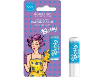 Zdjęcie produktu 4Organic Pin-up Girl Naturalny balsam do ust – Berry