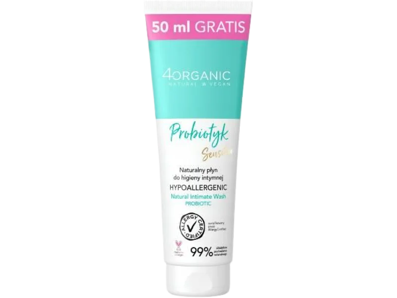 4ORGANIC Płyn do higieny intymnej Probiotyk Sensitive