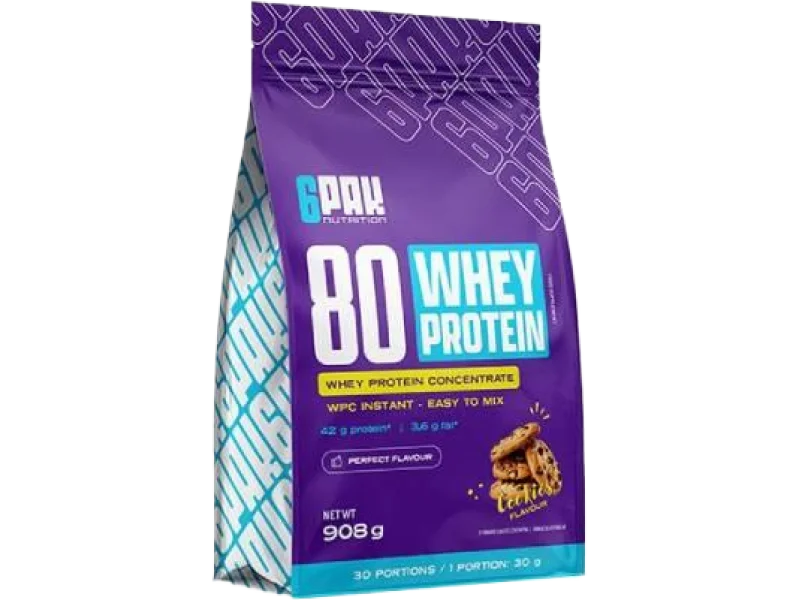6PAK Nutrition 80 Whey Protein smak ciasteczkowy, proszek