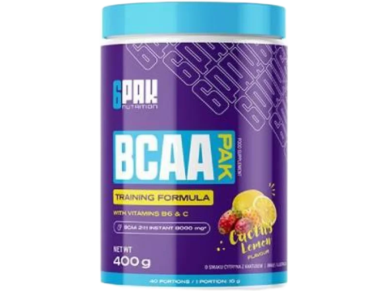 6Pak Nutrition BCAA Pak smak cytryna z kaktusem, proszek