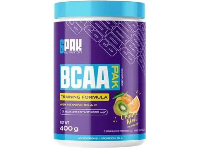 6Pak Nutrition BCAA Pak smak kiwi z pomarańczą, proszek