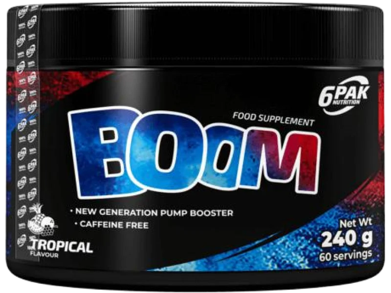 6pak Nutrition Boom smak tropikalny, proszek
