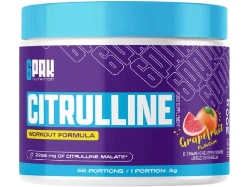 6Pak Nutrition Citrulline Cytrulina Grapefruit, proszek, 2256 mg