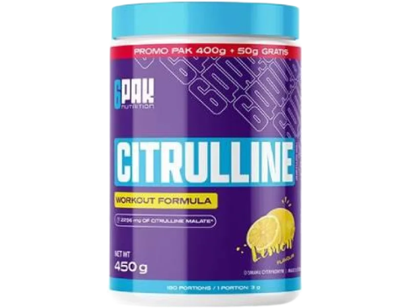 6PAK Nutrition Citrulline smak cytrynowy, proszek, 2256 mg