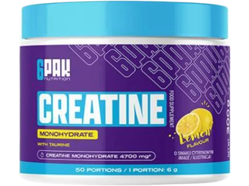 6PAK Nutrition Creatine Monohydrate smak cytrynowy, proszek