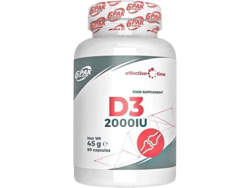 6PAK Nutrition D3 2000IU, kapsułki, 2000 IU