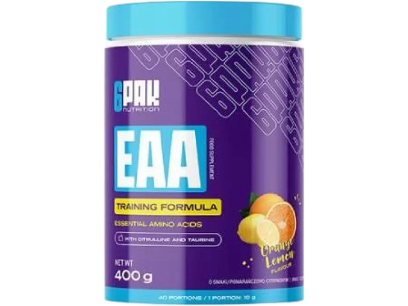 6PAK Nutrition EAA smak pomarańczowo-cytrynowy, proszek