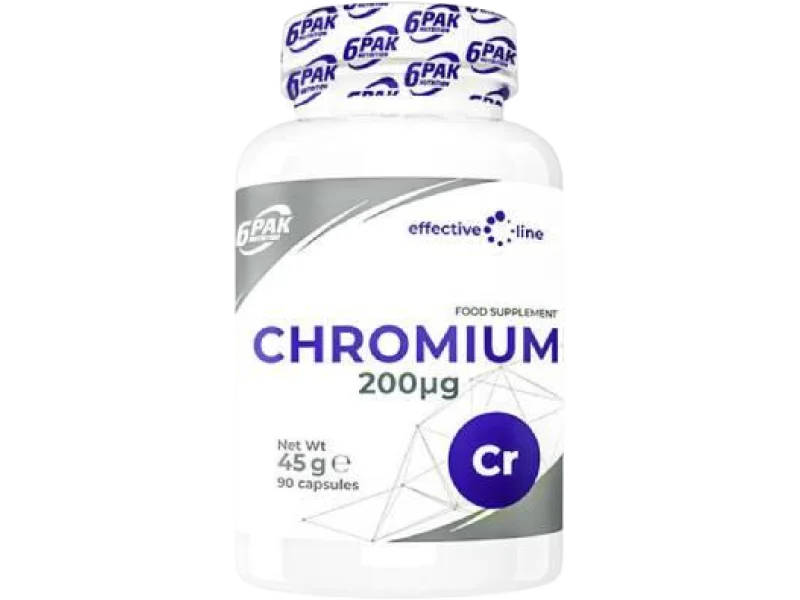 6PAK Nutrition Effective Line Chromium, kapsułki, 200 µg