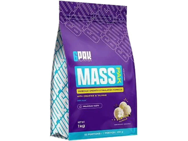 6Pak Nutrition Mass Pak gainer Wanilia, proszek