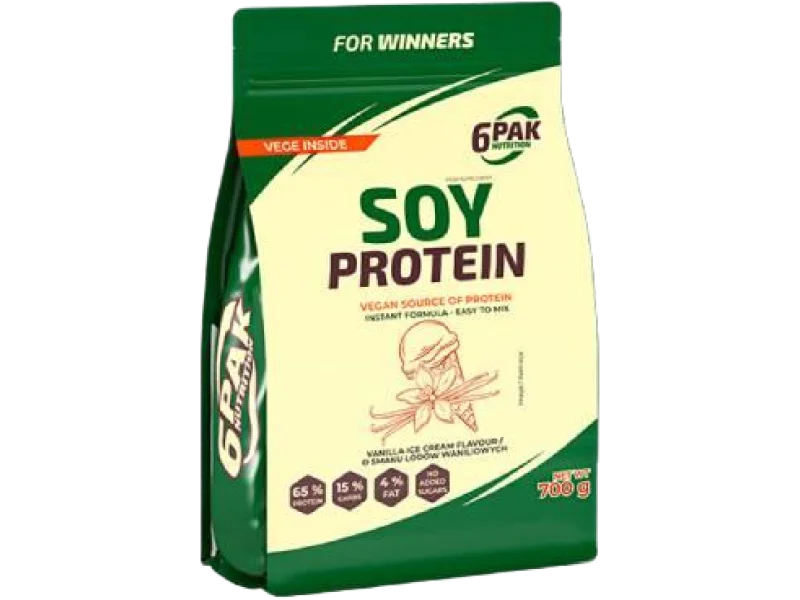 6Pak Nutrition Soy Protein o smaku lodów waniliowych, proszek