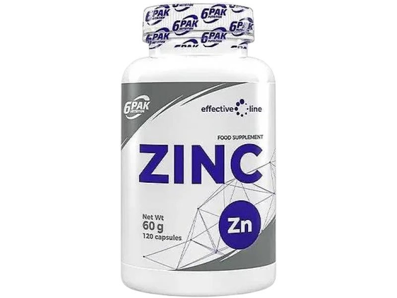 6Pak Nutrition Zinc, kapsułki, 15 mg